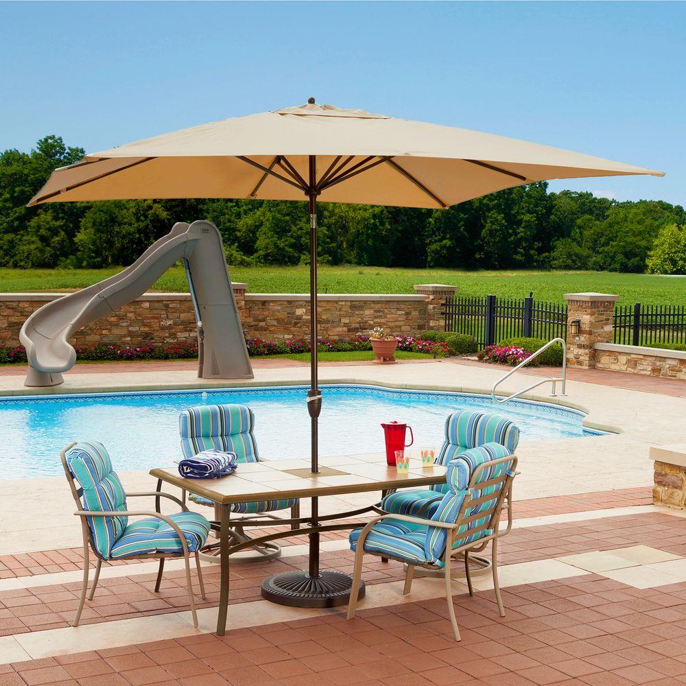 Sunbrella Patio Umbrellas Furniture The Home Depot Caspian