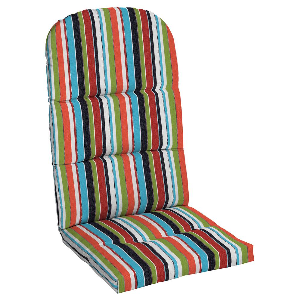 Box Edge 4 Striped Multi Colored Outdoor Chair Cushions