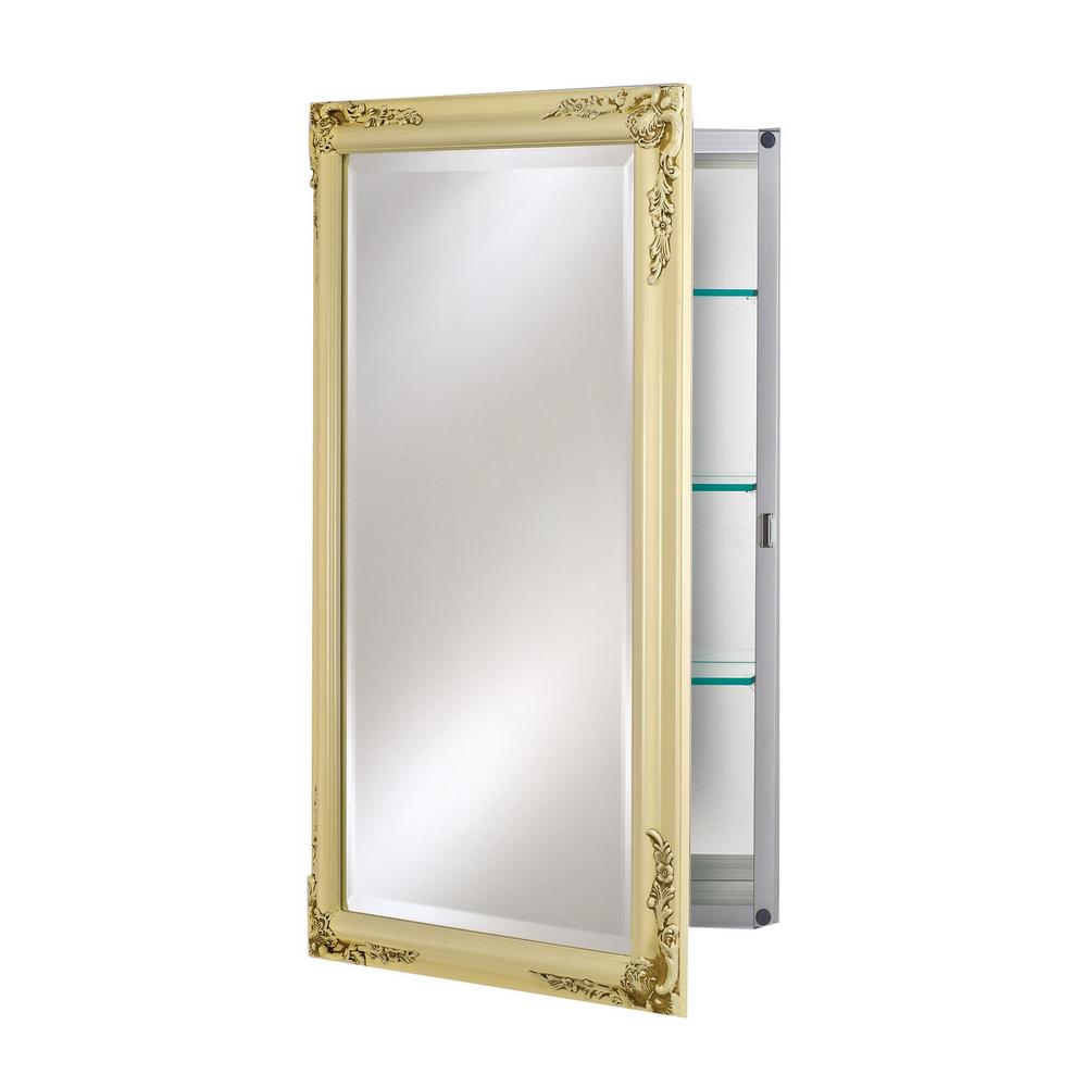 Zaca Spacecab Betelgeuse 16 In X 30 In X 3 1 2 In Frameless Recessed 1 Door Medicine Cabinet With 6 Shelves And Arch Mirror 44 2 30 00 The Home Depot