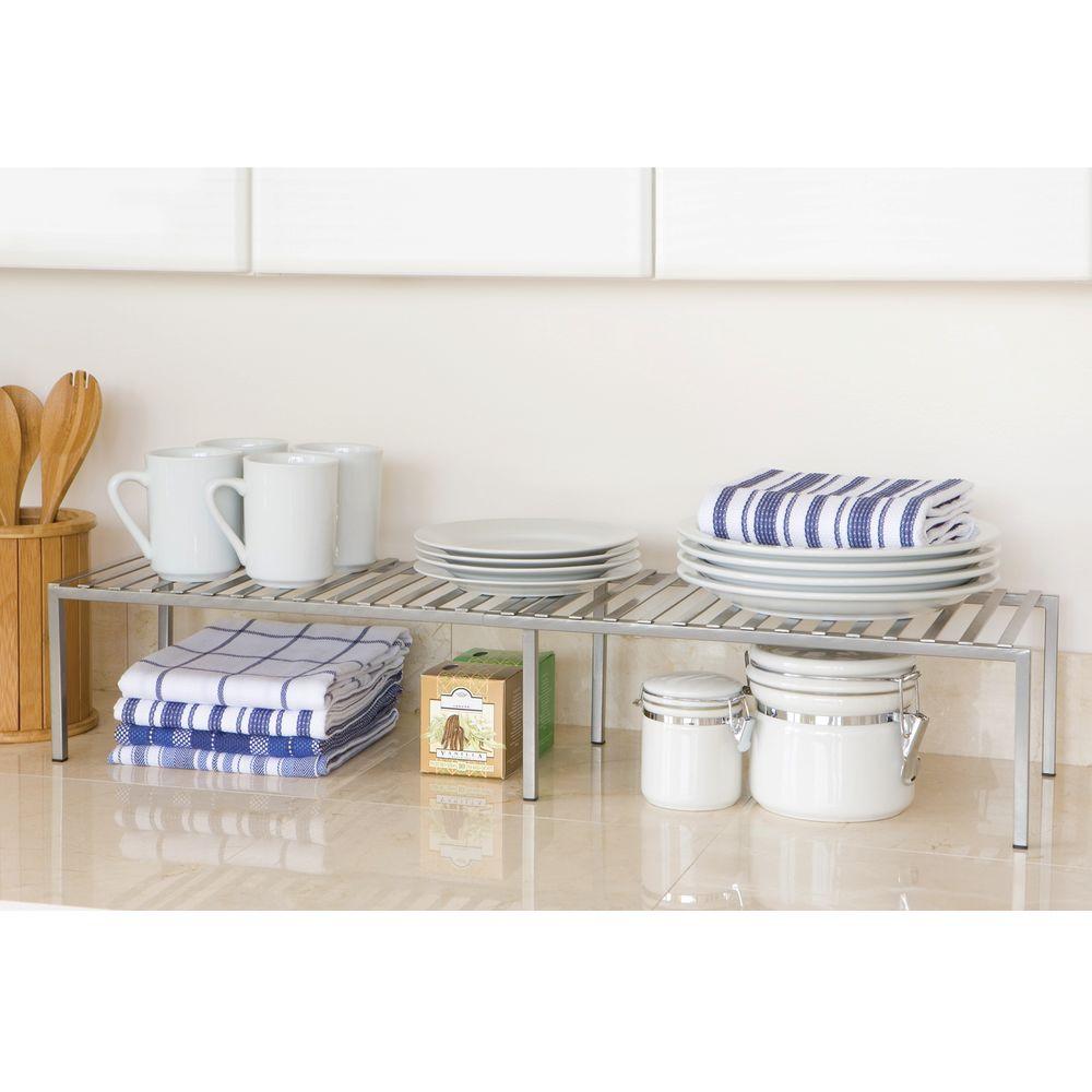 Seville Classics Expandable Kitchen Counter And Cabinet Shelf