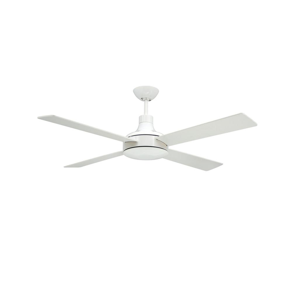Troposair Quantum Ii 52 In Pure White Ceiling Fan With Remote