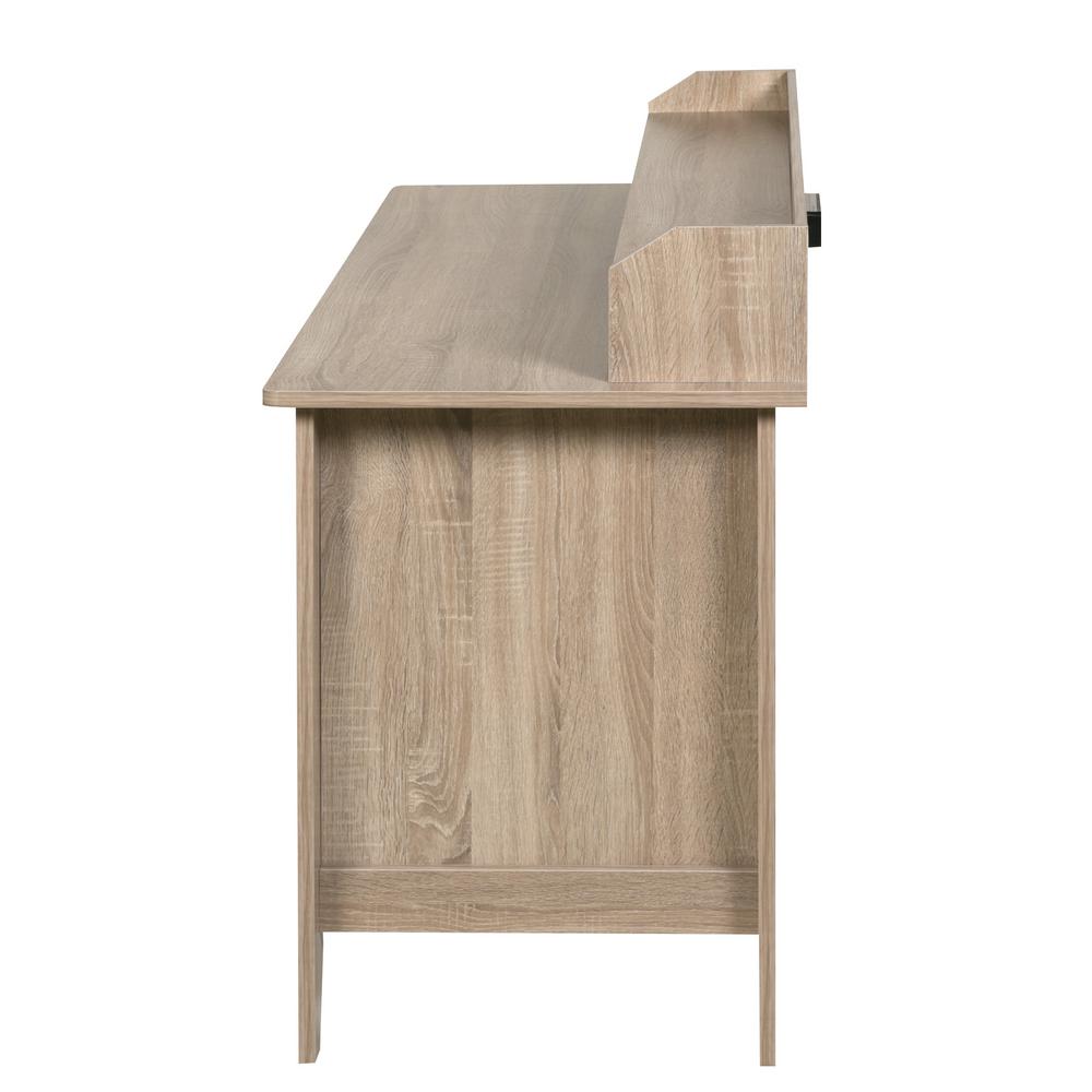 Onee Usb And Charger Hub Wood Grain Light Oak Executive Desk Onee Usb And Charger Hub Wood Grain Light Oak Executive Desk With Hutch 50 1617lo The Home Depot
