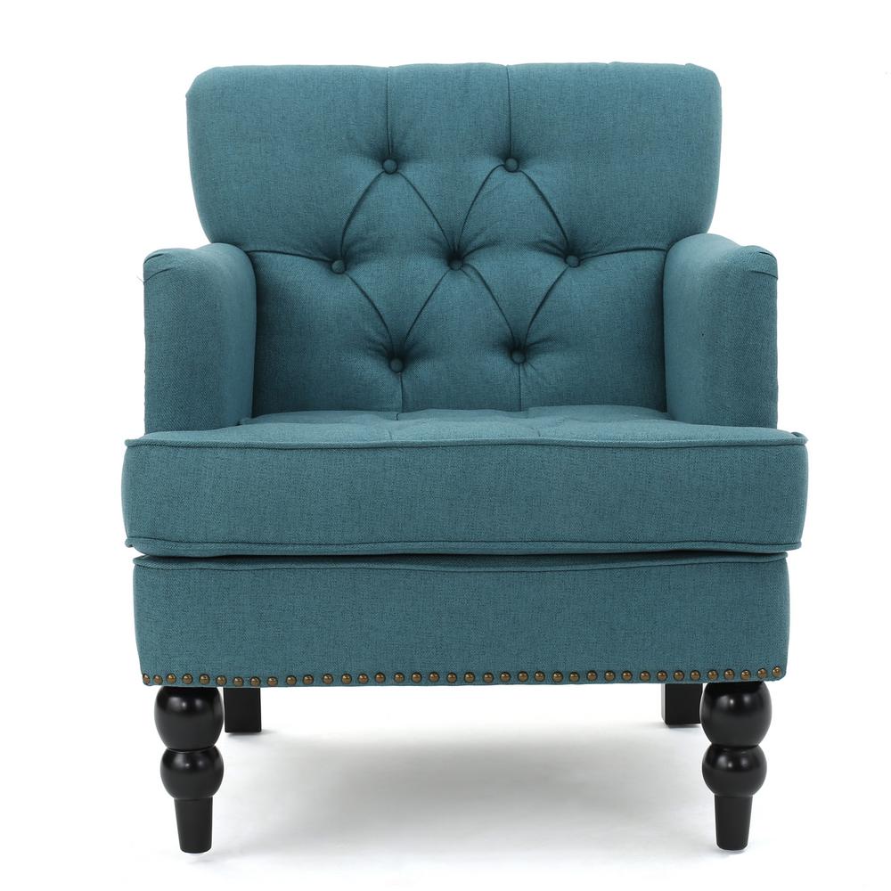 Classic Tufted Fabric Accent Chairs Chairs The