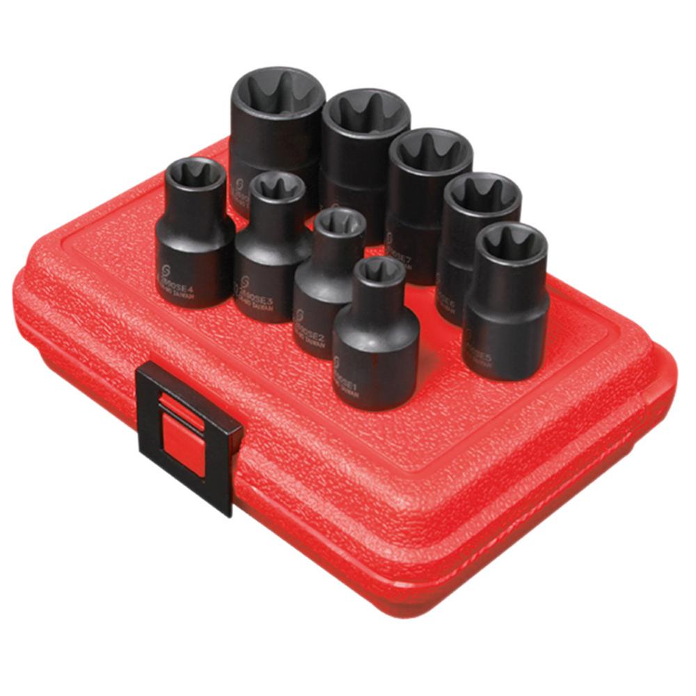 Sunex 1/2 in. Drive External Star Impact Socket Set (9Piece)2690SE The Home Depot