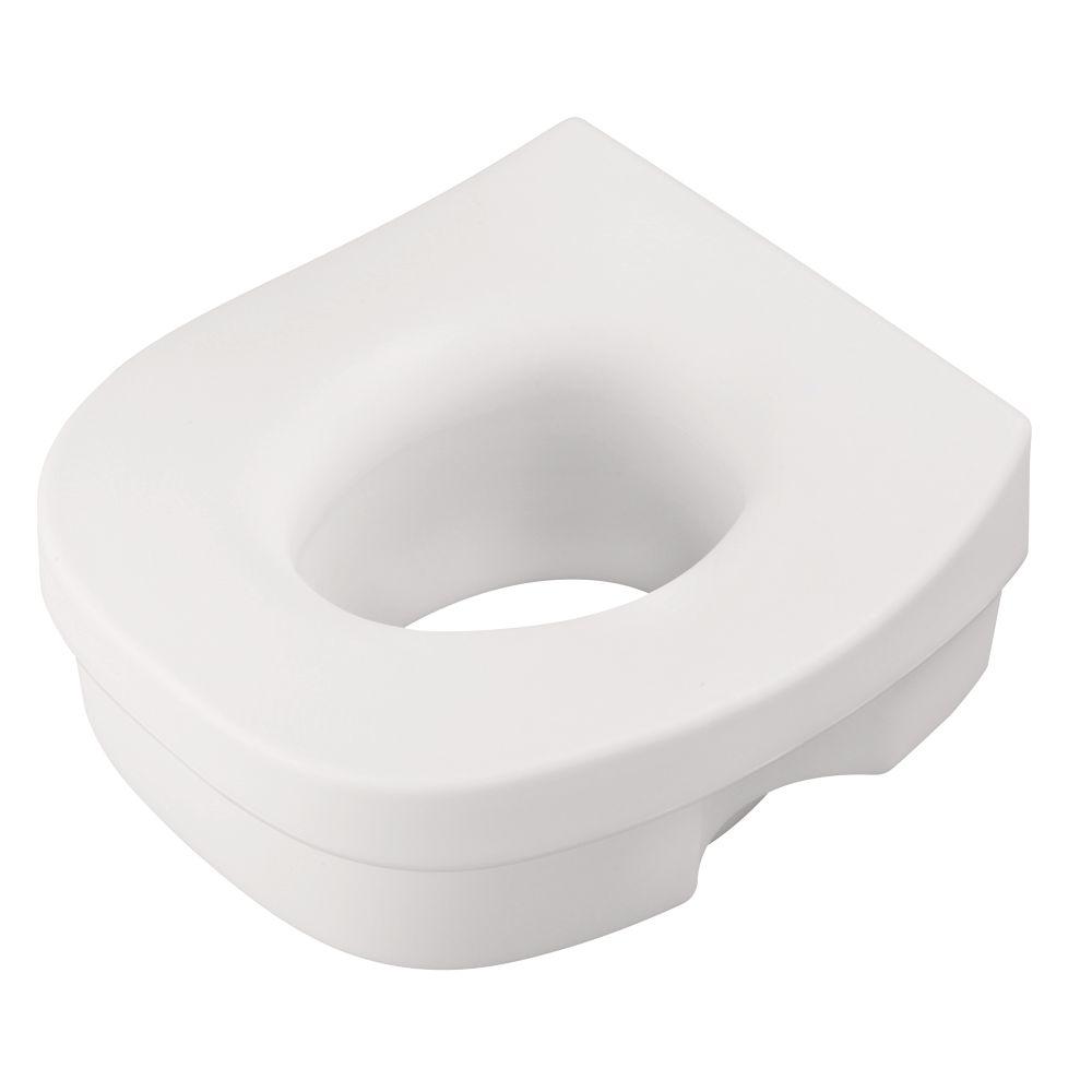 Delta Elevated Toilet Seat in White-DF570 - The Home Depot Delta Elevated Toilet Seat in White-DF570 - The Home Depot