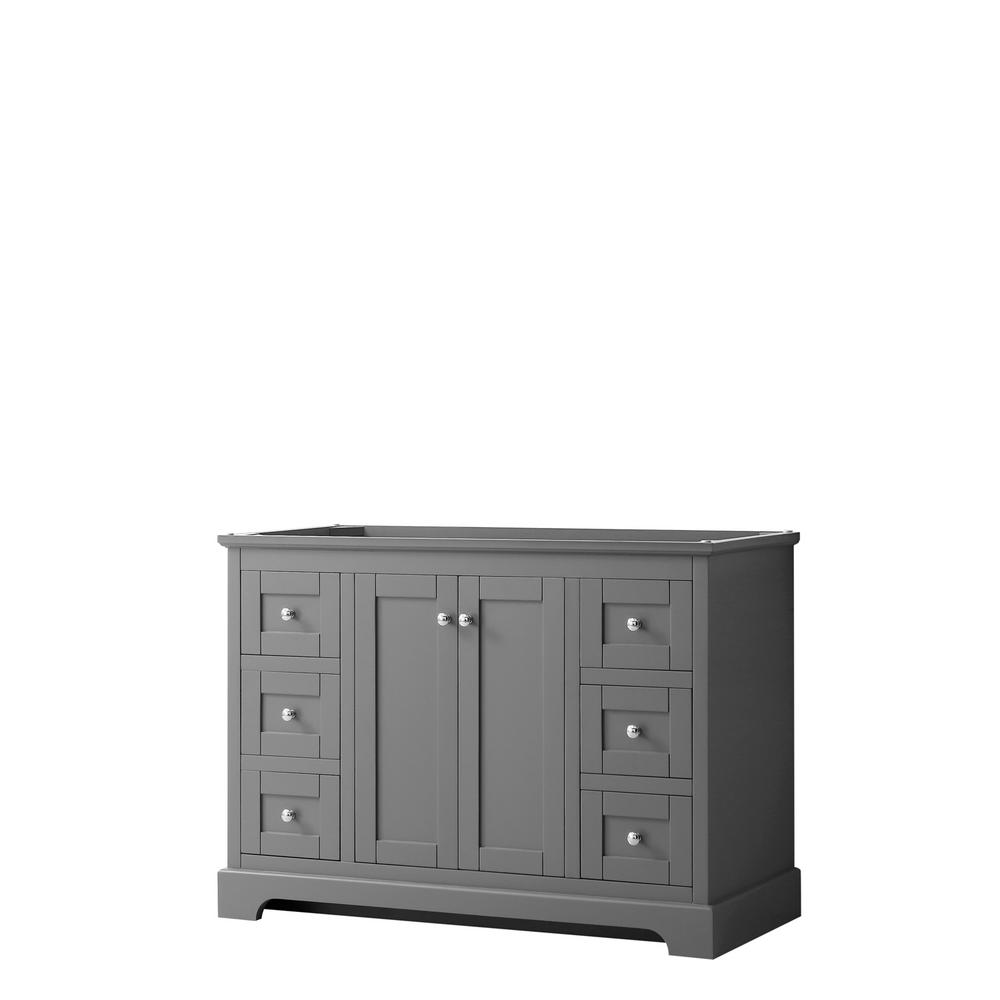 48 Inch Vanities Gray Wyndham Collection Bathroom Vanities Without Tops Bathroom Vanities The Home Depot