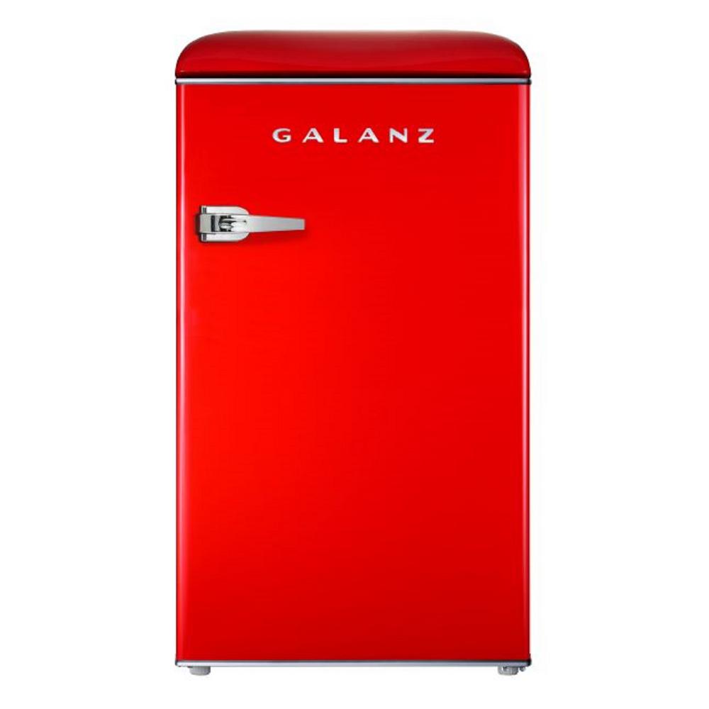 Galanz 3.5 cu. ft. Retro Mini Refrigerator Single Door Fridge Only in Red BrickSeek