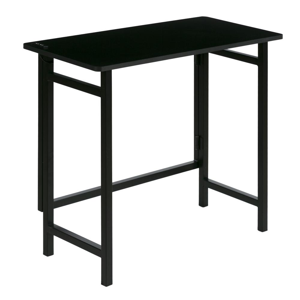 Onespace Dual Usb Black No Assembly Compact Desk 50 1030qa05 The Onespace Dual Usb Black No Assembly Compact Desk