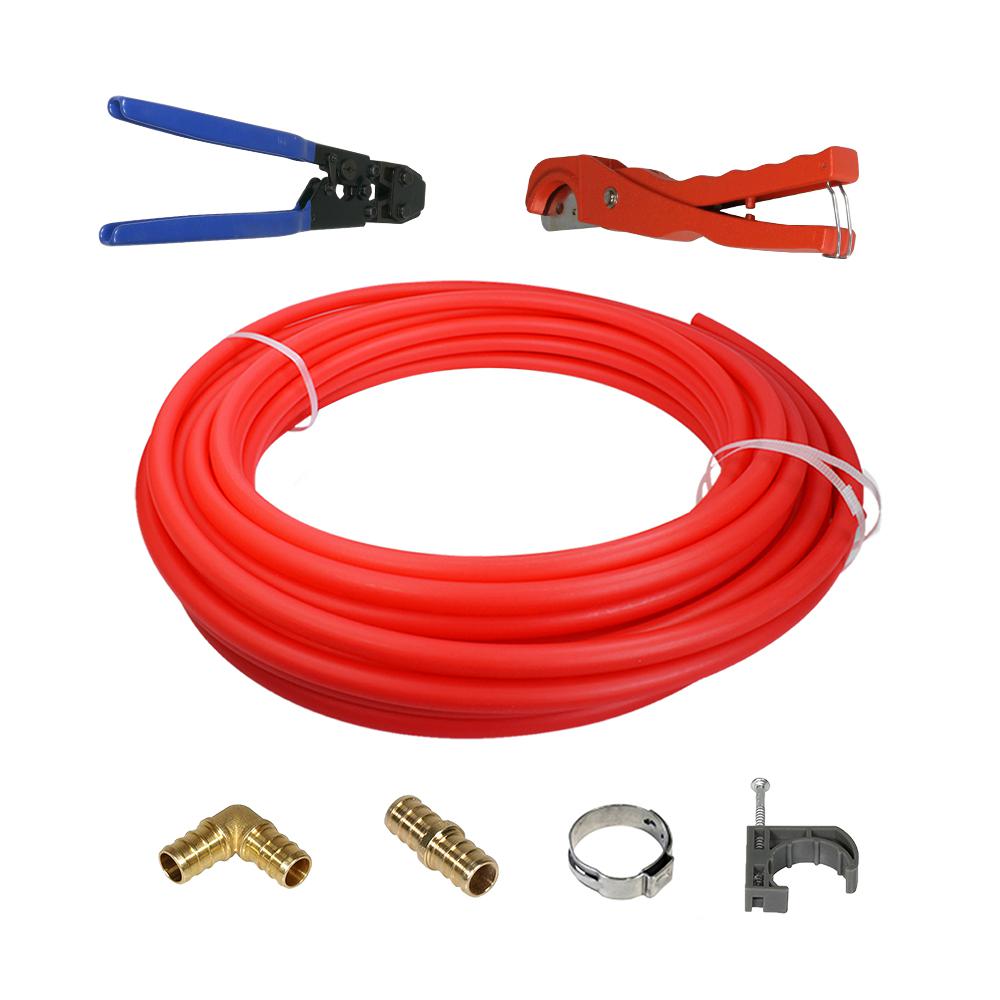 The Plumber S Choice 3 4 In X 300 Ft Pex Tubing Plumbing Kit With The Plumber S Choice 3 4 In X 300 Ft Pex Tubing Plumbing Kit