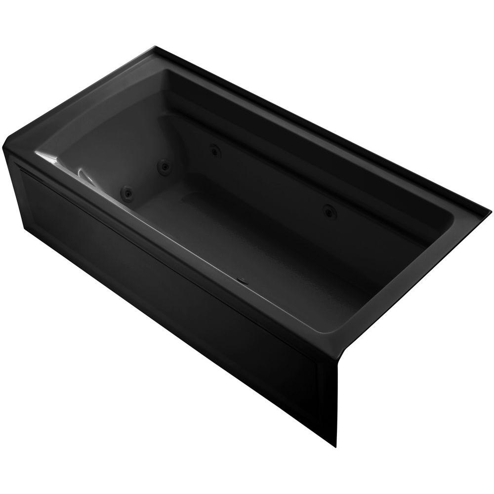 KOHLER Archer 6 ft. Acrylic Right Drain Rectangular Alcove Whirlpool