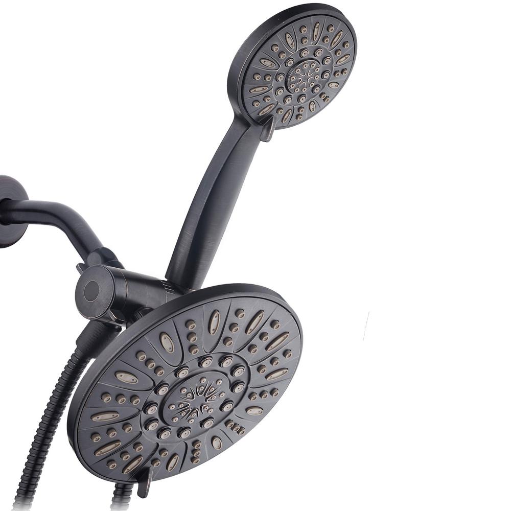 AquaDance 48-Spray Dual Rainfall Showerhead and Handheld Showerhead with Extra Long Hose in Oil Rubbed Bronze