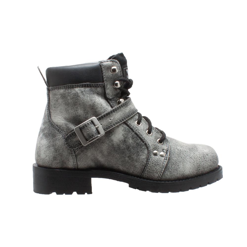 grey motorcycle boots