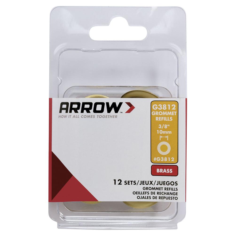 Arrow 3 8 In Grommet Refills 24 Piece G3812 The Home Depot