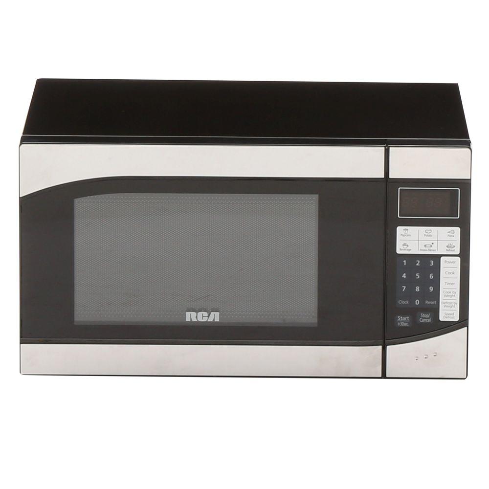 RCA 0.9 cu. ft. Countertop Microwave in Stainless SteelRMW906 The