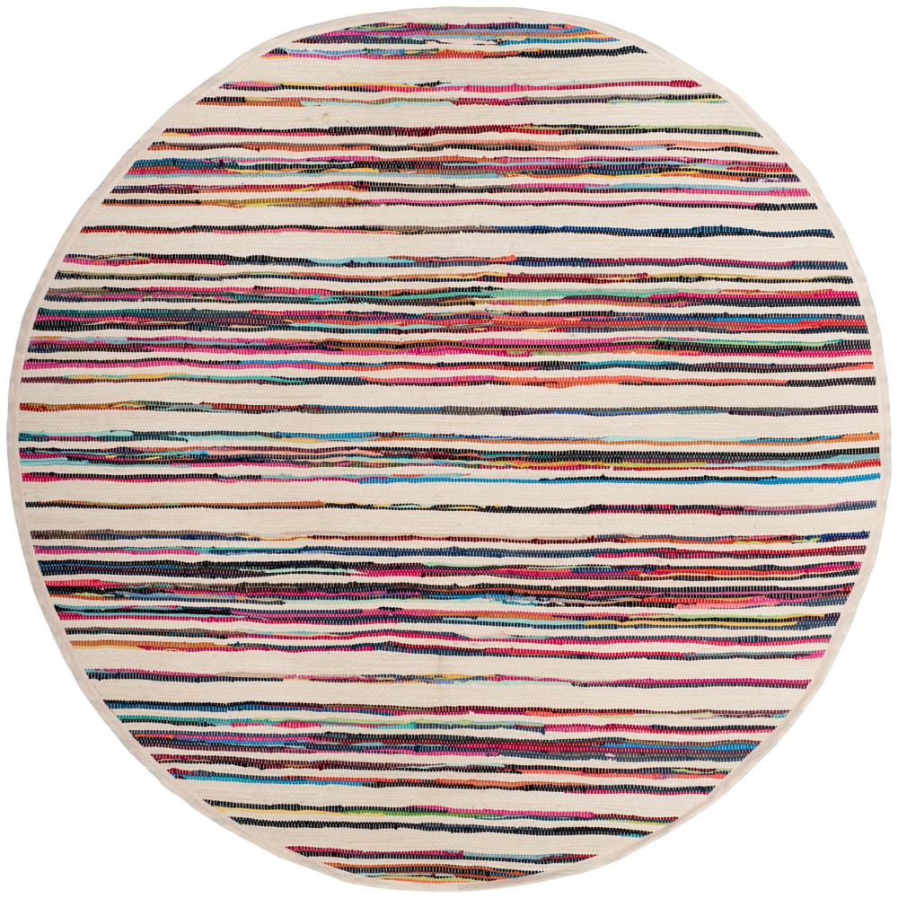 Safavieh Rag Rug Ivory/Multi 8 ft. x 10 ft. Area RugRAR121G8 The Home Depot