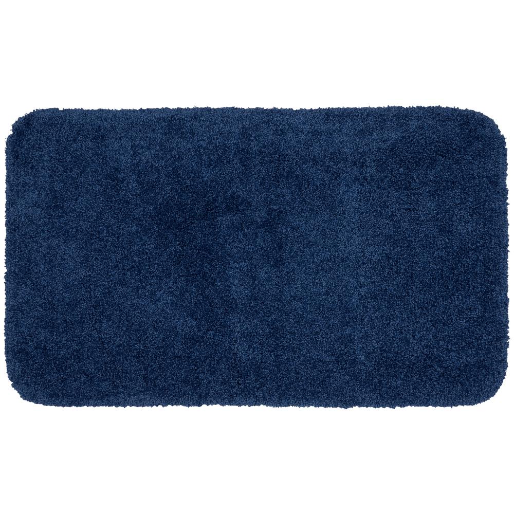 navy bath rug