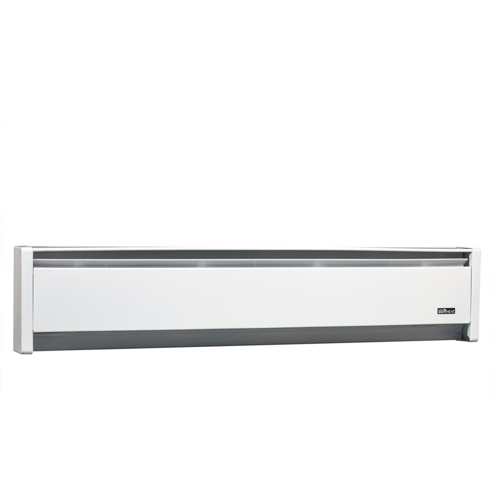 Cadet SoftHeat 71 In. 1250-Watt 120-Volt Hydronic Electric Baseboard ...