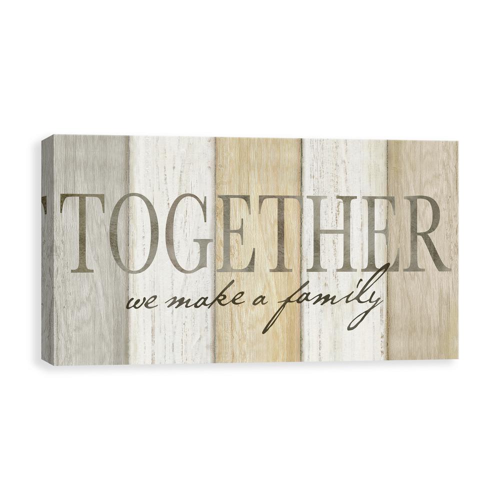 Family Quote Art Picture White Purple Love Home Canvas Wall Print 44/"