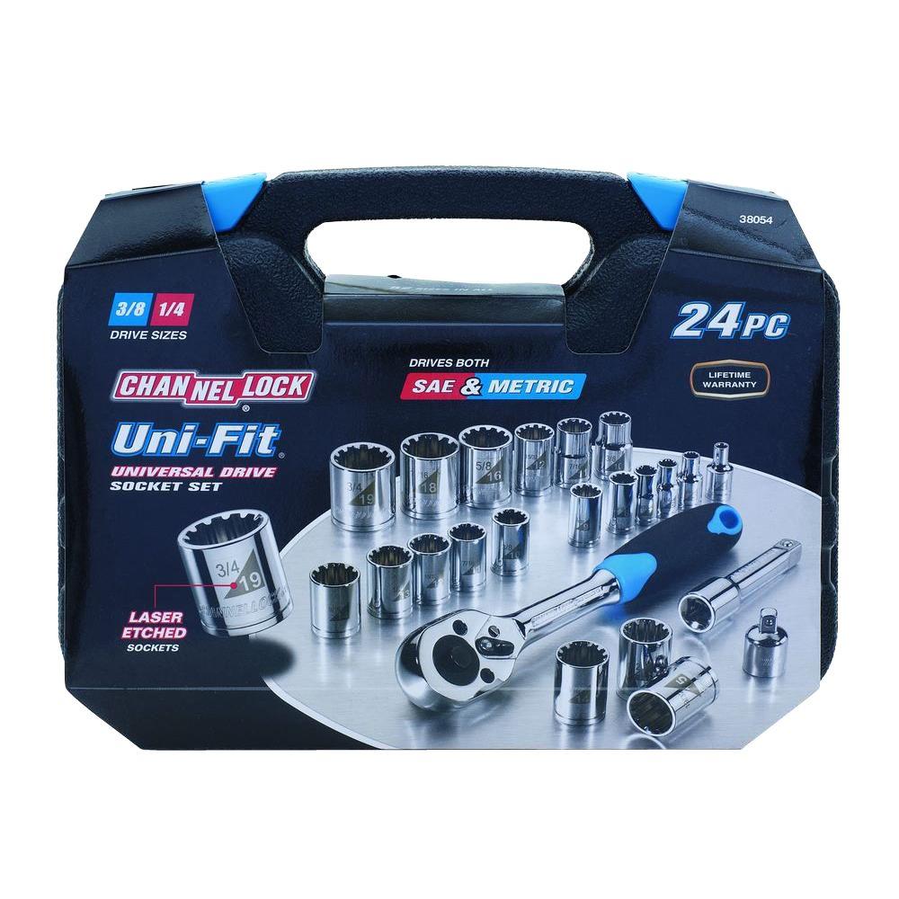 Channellock UniFit Socket Set (24Piece)38054 The Home Depot