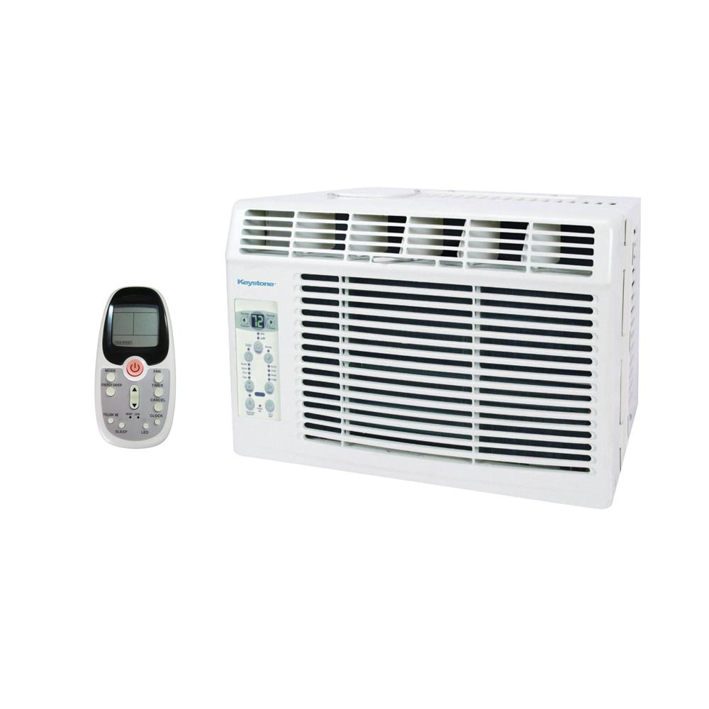 Keystone 5,000 BTU 115Volt WindowMounted Air Conditioner with Follow
