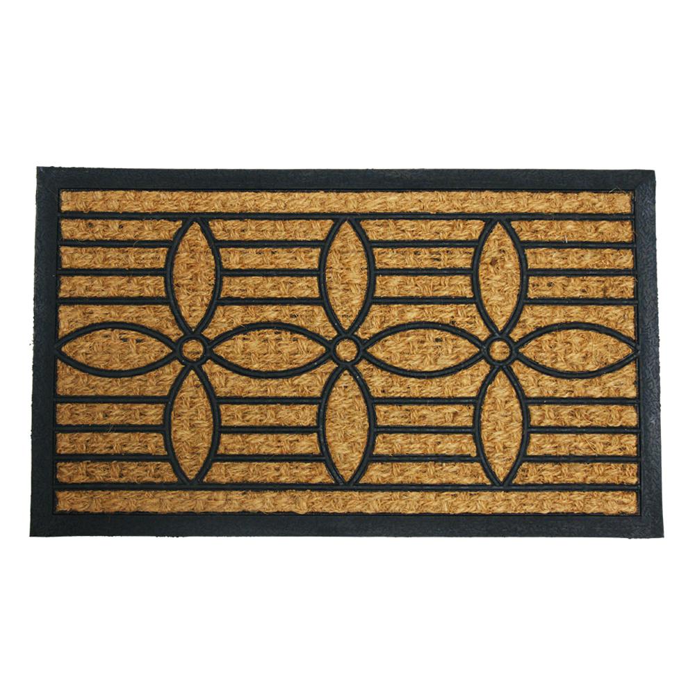 Rubber Cal Cordoba Coco 18 In X 30 Backed Mat 10 102 Coco 18 In X 30 Rubber Backed Mat
