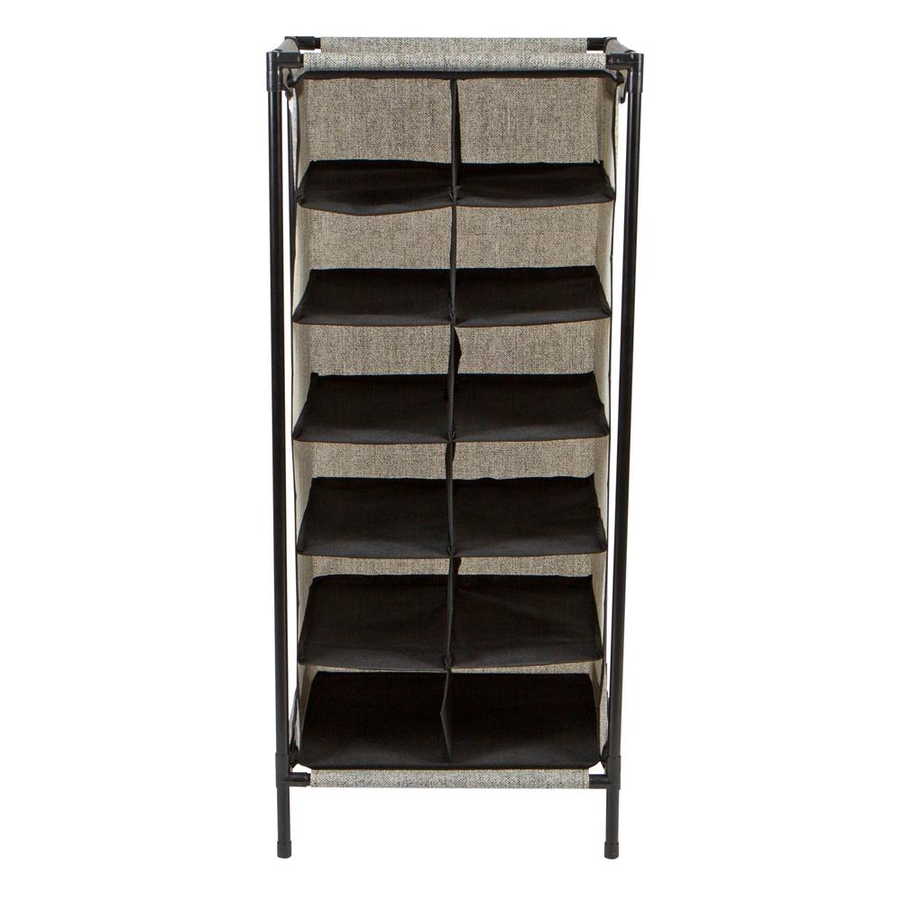 Homestar 9 Pair Sandy Shoe Rack Cabinet In Gray Z06873798 The Home Depot