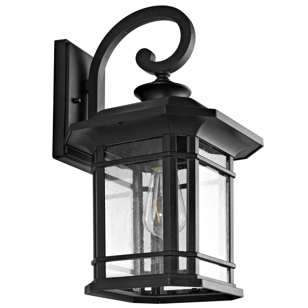 Safavieh Lolia 1Light Black Outdoor Wall Lantern SconcePLT4010A The