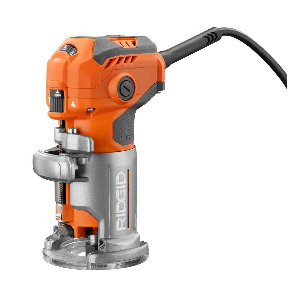 Orange The Home Depot 5 Amp Corded Compact Fixed Base Router