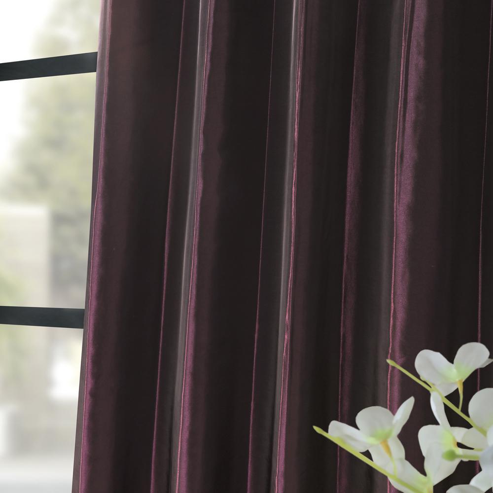 Exclusive Fabrics Furnishings Royal Port Purple Blackout Faux