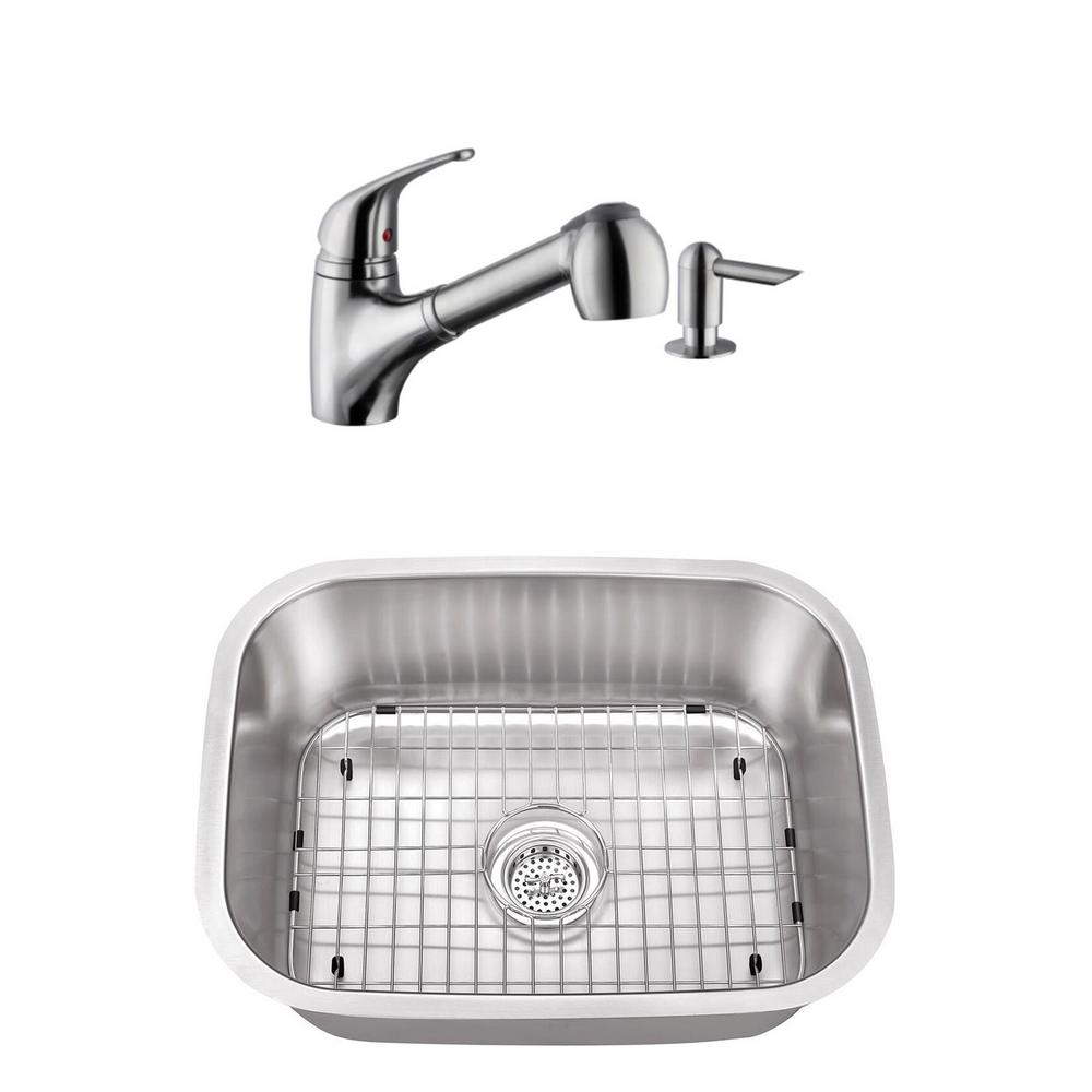 Cahaba Undermount Stainless Steel 23 7 16 In Small Single Bowl Cahaba Undermount Stainless Steel 23 7