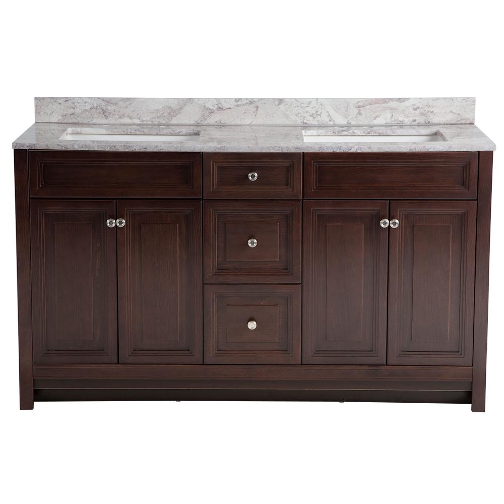 Home Decorators Collection Brinkhill 61 in. W x 22 in. D Bathroom