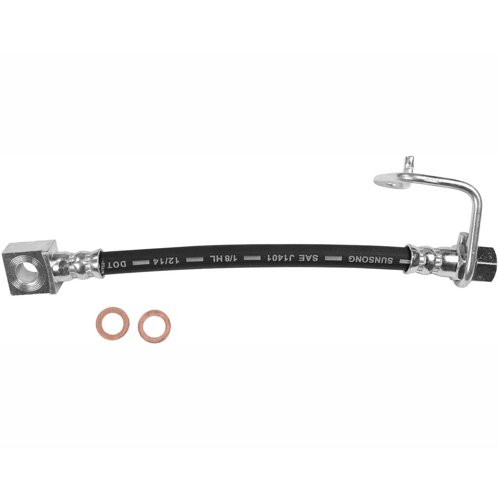 Pro Braking PBK9186-TBL-GRE Front//Rear Braided Brake Line Transparent Blue Hose /& Stainless Green Banjos
