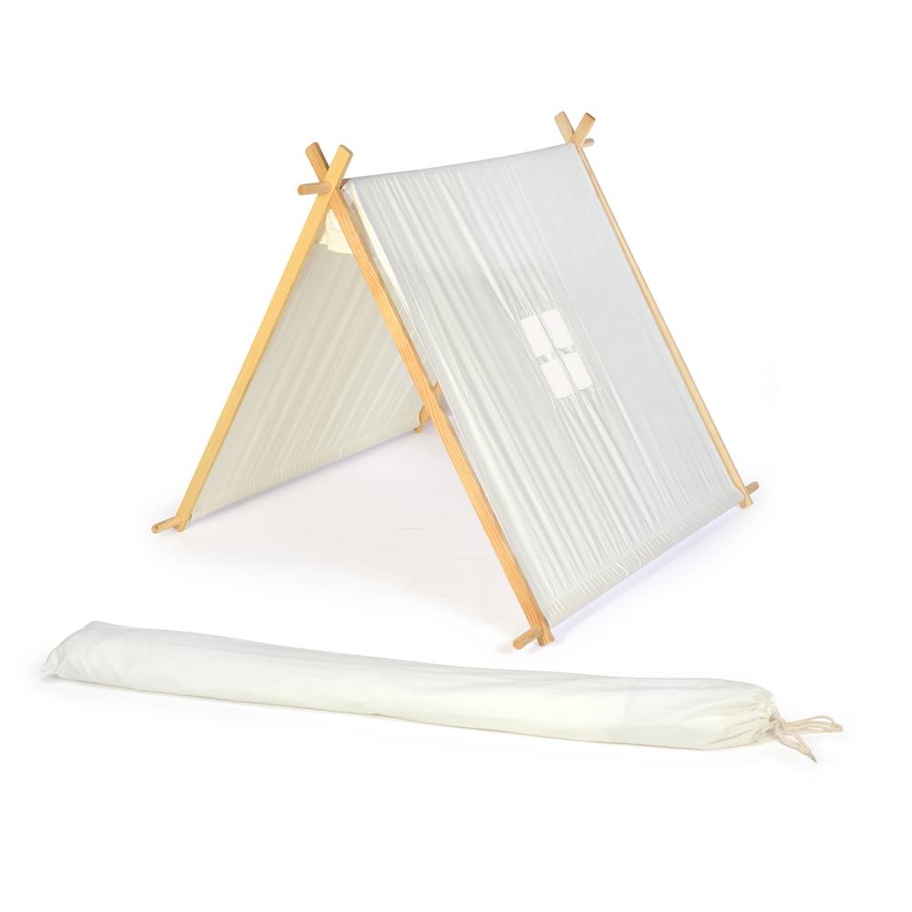 Photo 1 of 3.5 ft. Canvas A-Frame Teepee Playset Playhouse With Carry Case