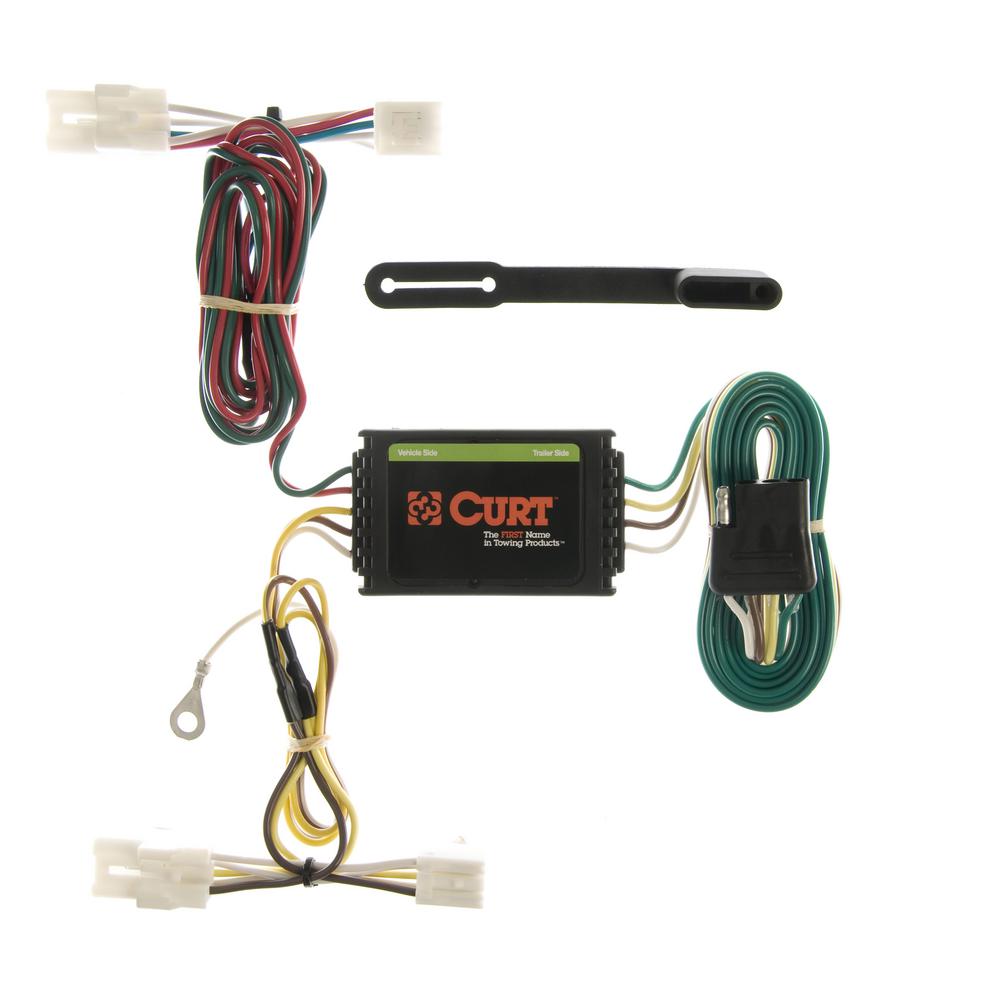 CURT Custom Vehicle-Trailer Wiring Harness, 4-Way Flat Output, Select