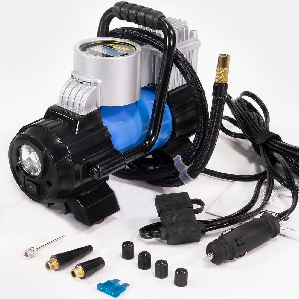 Portable Mini Air Compressor 12Volt 12v DC Electric Tire Inflator Pump 250PSI