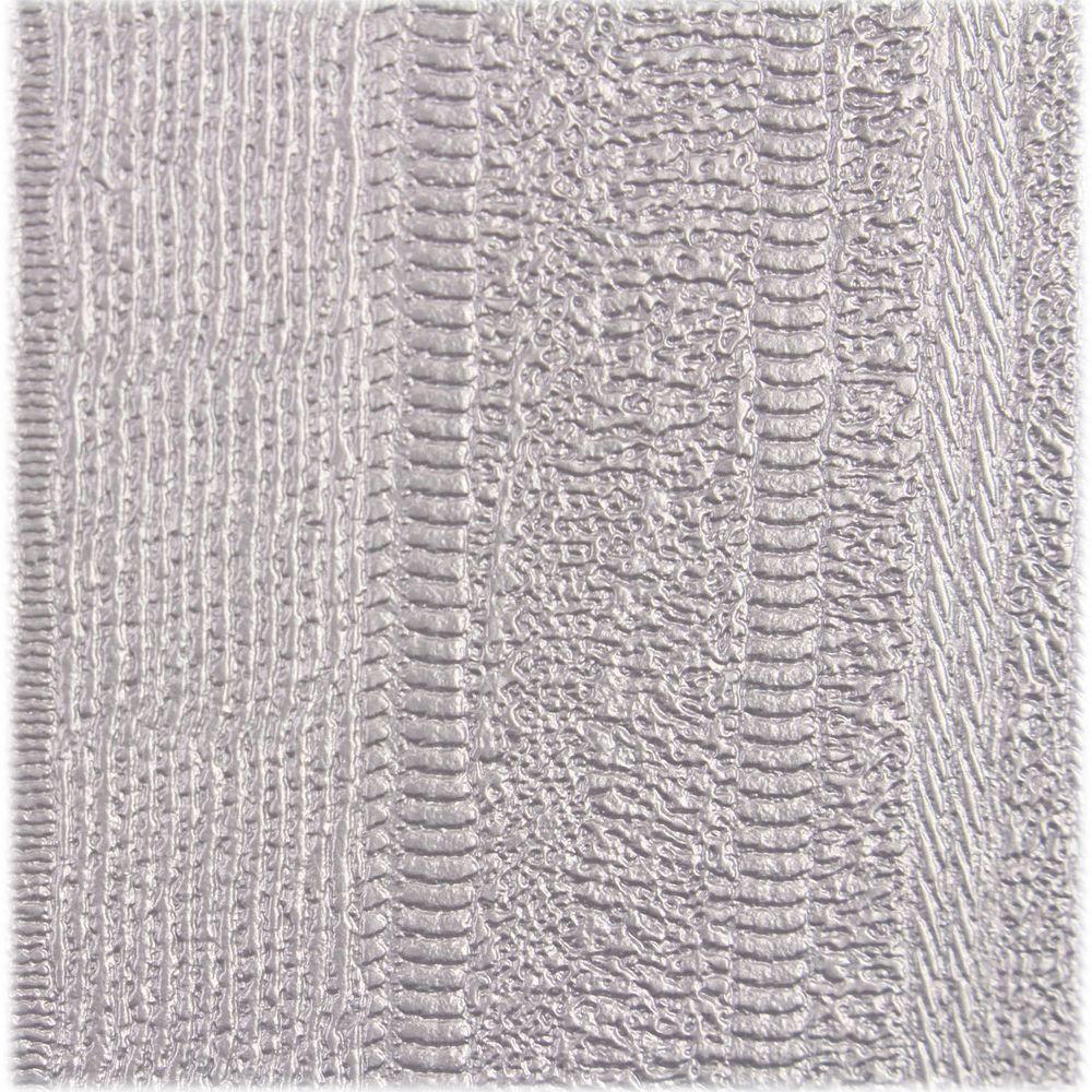 Instant Mosaic Silver Metallic Stripes Self Adhesive Wallpaper Instant Mosaic