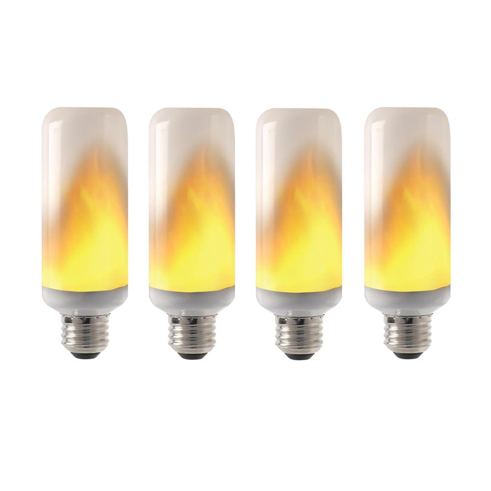Feit Electric 50 Watt Equivalent A19 1400k Led Fire Effect Flame Feit Electric 50 Watt Equivalent A19 1400k Led Fire Effect Flame Light Bulb