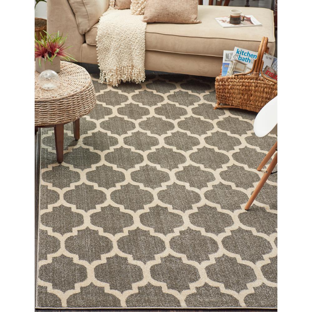 Antonio Light Brown Updated Traditional Area Rug 110 x 211