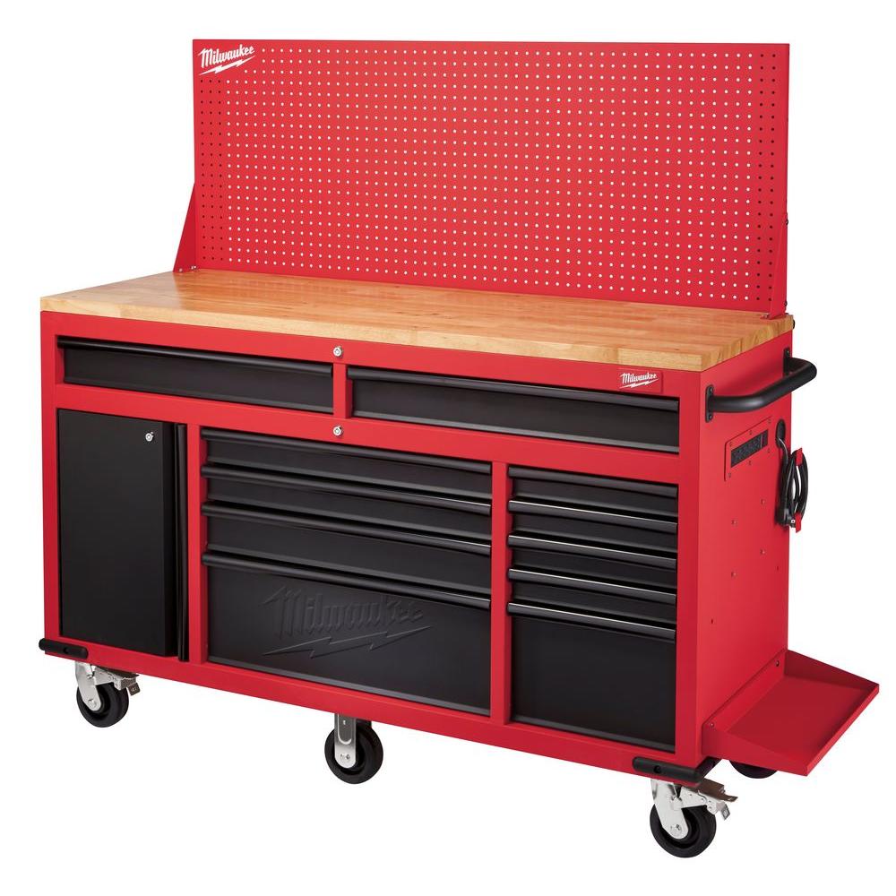 Milwaukee 60.125 in. 11-Drawer and 1-Door 22 in. D Mobile ...