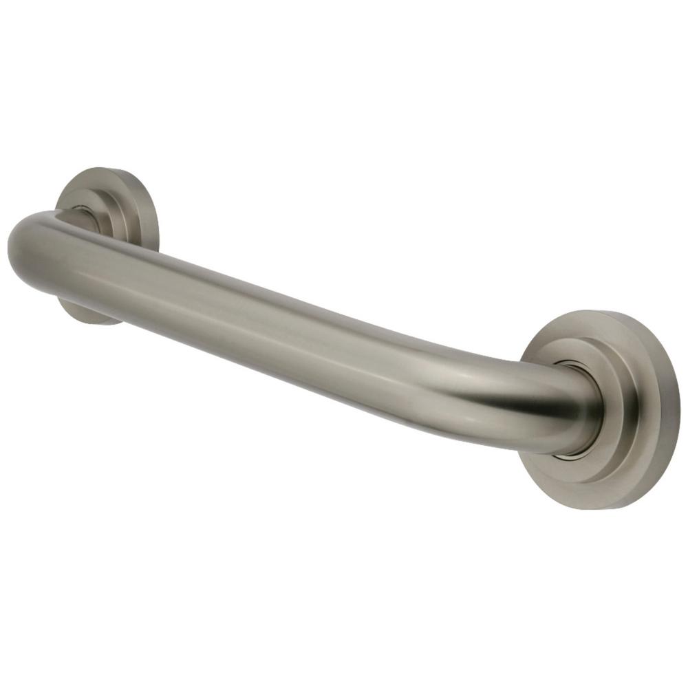 Kingston Brass Manhattan 12 in. x 11/4 in. Grab Bar in Brushed Nickel