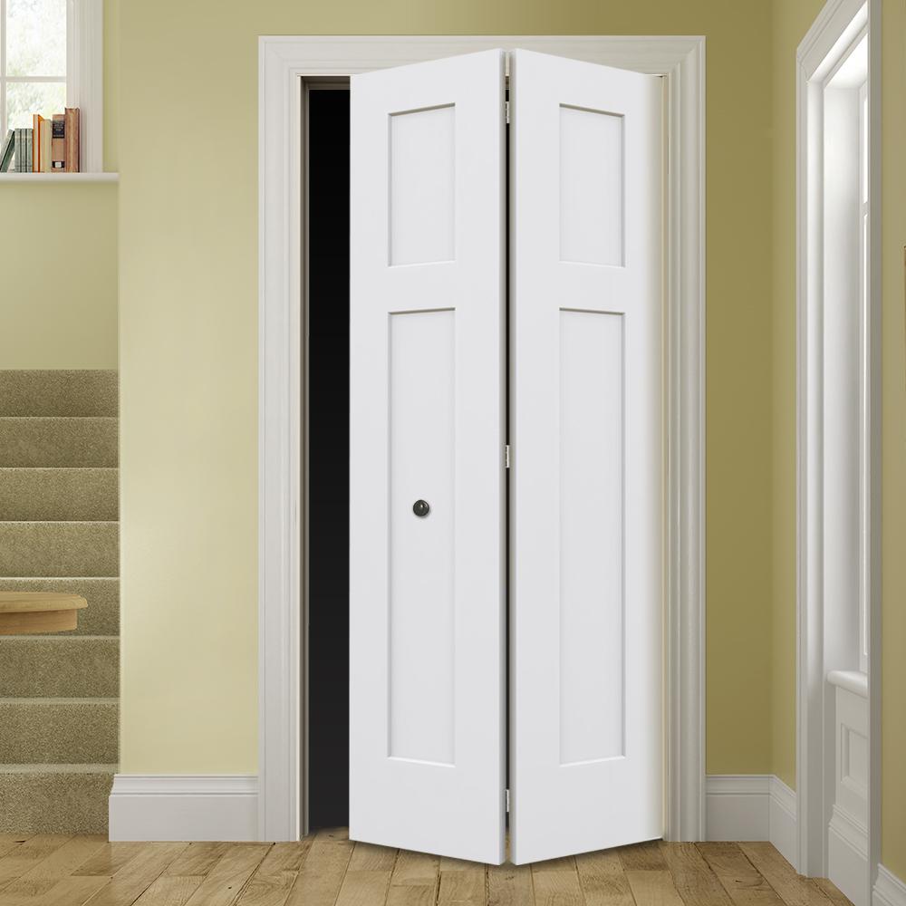 Jeld Wen 32 In X 80 In Smooth 3 Panel Craftsman Hollow Core