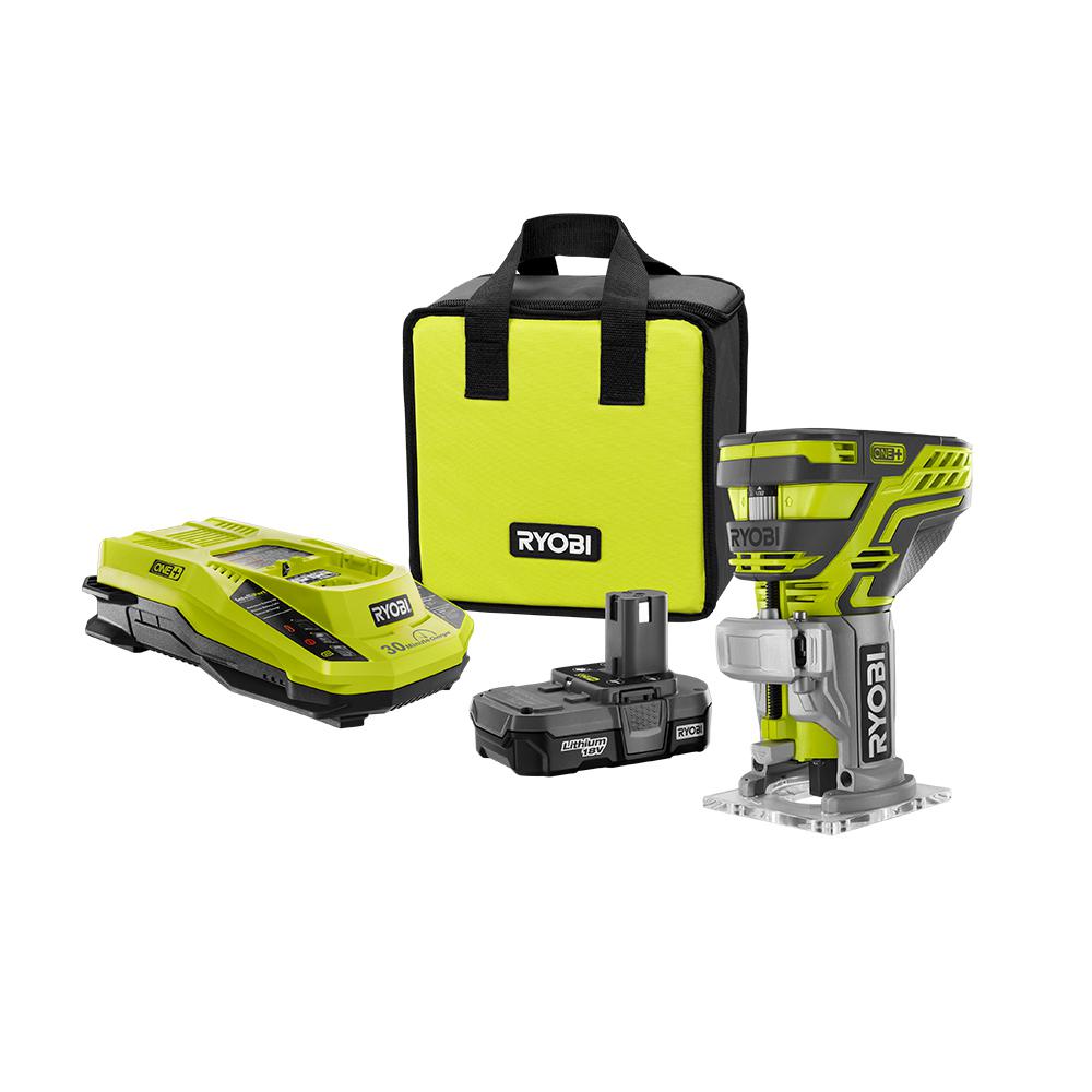 Ryobi 18Volt ONE+ Cordless Fixed Base Trim Router (Tool Only) with