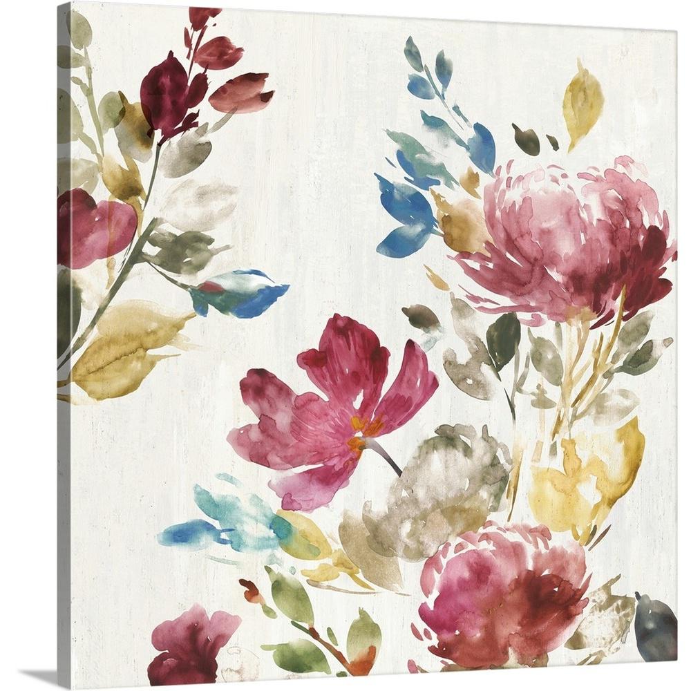 3d floral canvas wall art