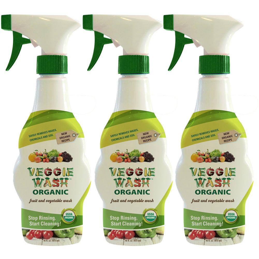 Veggie Wash Organic 16 fl. oz. Fruit and Vegetable Wash (3Pack)654972729 The Home Depot