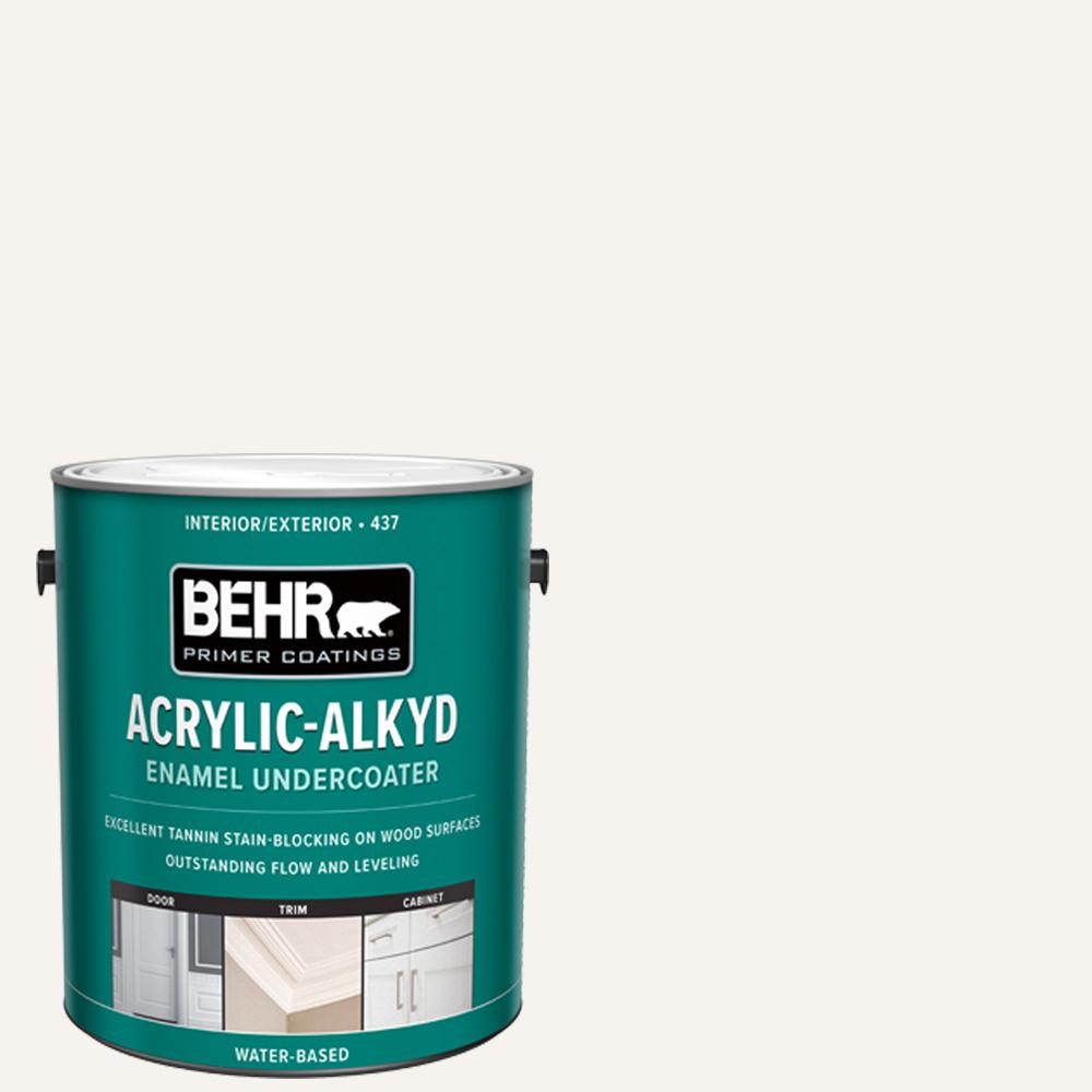 BEHR 1 gal. White Acrylic Alkyd Interior/Exterior Enamel Undercoater