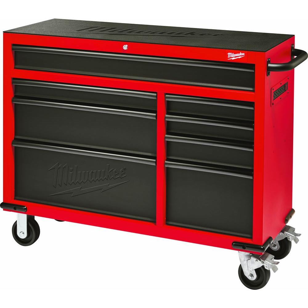 Milwaukee 46 in. 8-Drawer Steel Storage Roller Cabinet Tool Chest in