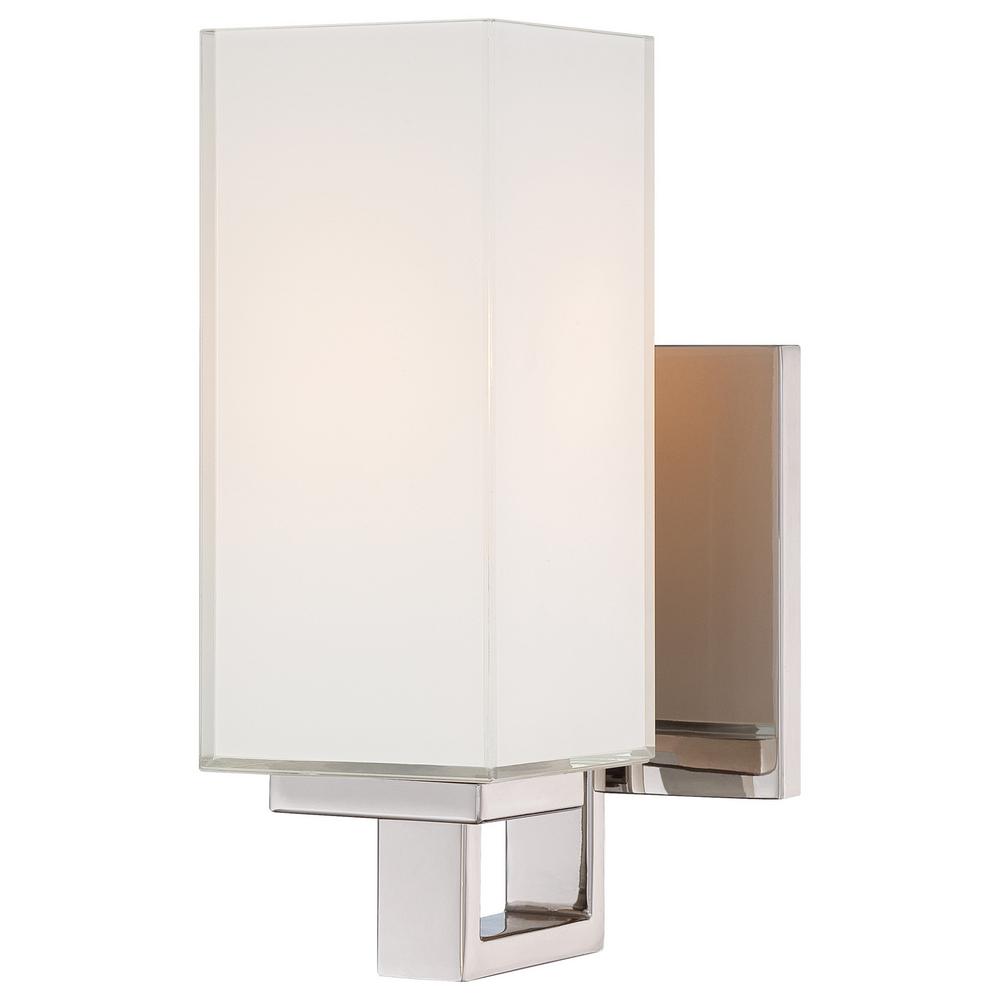 George Kovacs 1 Light Polished Nickel Wall Sconce George Kovacs 1 Light Polished Nickel Wall Sconce