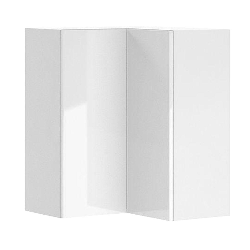 Eurostyle Ready to Assemble 24x30x24 in. Valencia Corner Wall in White Melamine and Door