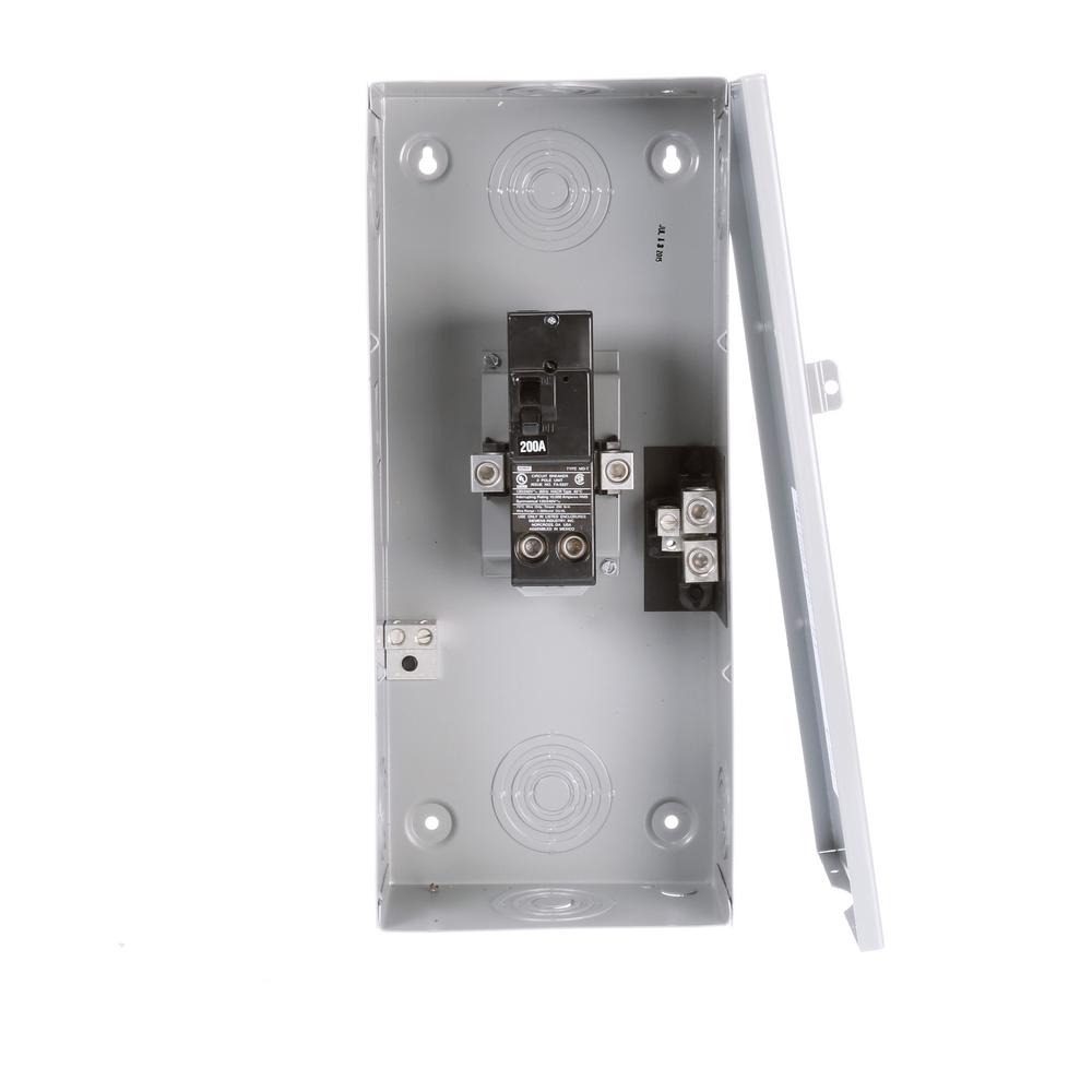 Siemens 200 Amp 2Space 4Circuit Breaker Indoor Small Load Center