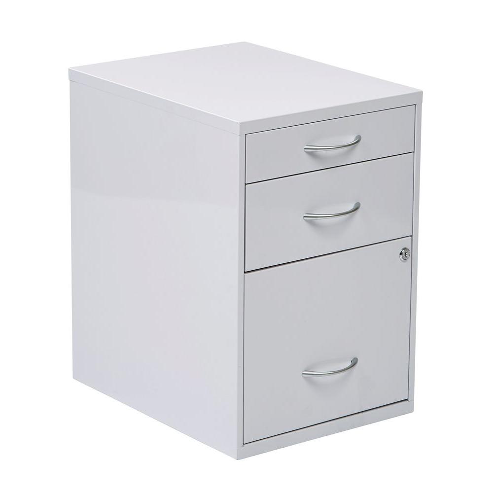 Osp Home Furnishings White File Cabinet Hpbf11 The Home Depot